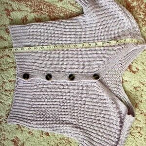 Purple cable knit sweater